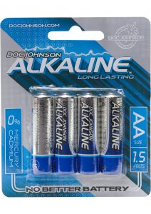 Doc Johnson Alkaline Batteries AA 4 Pack