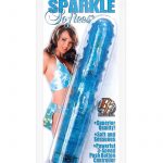 SPARKLE SOFTEES NUBBIE GLITTERED MASSAGER WATERPROOF 5 INCH BLUE