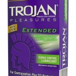 Trojan Condom Pleasures Extended Climax Control Lubricant 12 Pack