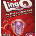 Ling O Vibrating Tongue Ring Silicone Waterproof Purple