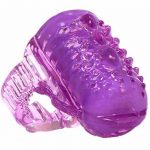 Ling O Vibrating Tongue Ring Silicone Waterproof Purple