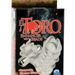 El Toro Enhancer With Beads With Removable Stimulator Waterproof 3.5 Inch Clear