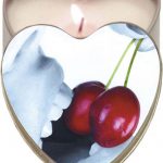 Edible Candle Heart Massage Oil Candle Cherry 4 Ounce