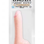 Basix Rubber Works 8 Inch Dong With Suction Cup Flesh