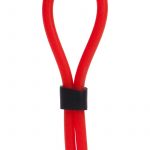 Silicone Stud Lasso Adjustable Cock Ring Red