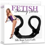 Fetish Fantasy Silk Rope Love Cuffs Black