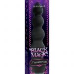 Black Magic Ribbed Vibe Waterproof 7 Inch Black