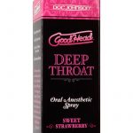 Goodhead Deep Throat Oral Anesthetic Spray Sweet Strawberry 2 Ounce