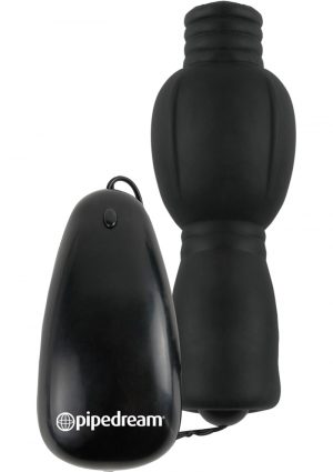 Fetish Fantasy Series Vibrating Head Teazer Wired Remote Control Black