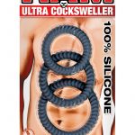 Ram Ultra Cocksweller Silicone Cock Rings Waterproof Black