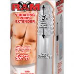 Ram Vibrating Penis Extender Clear 7.5 Inch