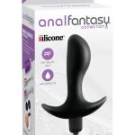 Anal Fantasy Collection Vibrating Perfect Silicone Plug Waterproof Black 3.5 Inch