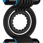 Optimale Silicone Vibrating Double C-Ring Waterproof Black