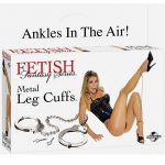 Fetish Fantasy Metal Leg Cuffs Silver