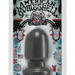 American Bombshell Shellshock Anal Plug Grey 6 Inch Long 9.11 Inch Girth