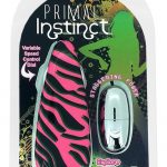 Primal Instinct Wired Remote Control Bullet Zebra Print Pink