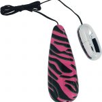 Primal Instinct Wired Remote Control Bullet Zebra Print Pink