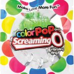 Color Pop Quickie Screaming O Vibrating Ring Silicone Cockring Green