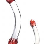 Glas Red Head Double Dildo