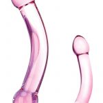 Glas Double Trouble Purple Dildo