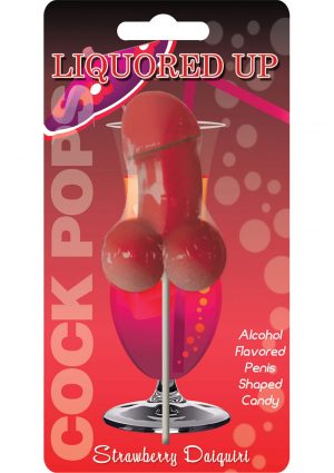 Liquored Up Cock Pops Lollipop Strawberry Daiquiri