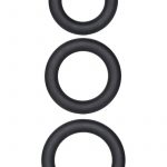 Dr.Kaplan Silicone Support Rings Black 3 Sizes Per Pack