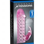 Fantasy Xtensions Vibrating Couples Cock Cage Waterproof Pink 6.25 Inch