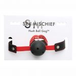 Sex and Mischief Hush Ball Gag Adjustable Strap 1.75 Diameter Ball