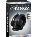 Fantasy C-Ringz Rock Hard Cock Pipe Cock Ring Black