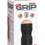 Pipedream Extreme Tight Grip Dual Density Squeezable Pussy and Ass Masturbator Black