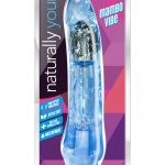 Naturally Yours Mambo Vibe Jelly Realistic Vibrator Waterproof Blue 9 Inch