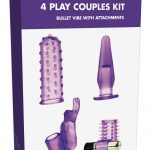 Kinx 4play Couples Kit Bullet Vibe Waterproof Purple