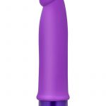 Luxe Purity Silicone Vibrating Dong Waterproof Purple 7.5 Inch