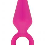 Luxe Candy Rimmer Silicone Anal Medium Fuchsia