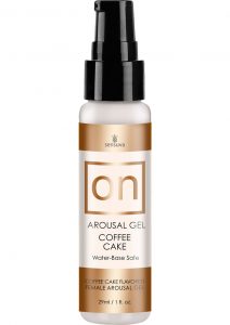 On Arousal Gel Water-Base Coffee Cake Flavored 1 Ounce