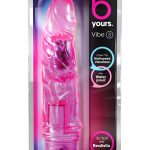 B Yours Vibe 03 Realistic Jelly Vibrator Waterproof Purple 7.25 Inches