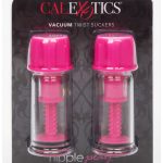 Nipple Play Vacuum Twist Suckers Pink