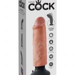 King Cock Vibrating Realistic Dildo Waterproof Flesh 6 Inch