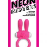 Neon Silicone Rabbit Ring Waterproof Pink