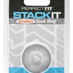 Perfect Fit Stackit SilaSkin Cock Ring - Clear