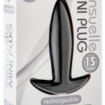 Mini Plug 15 Function Rechargeable Silicone Waterproof Black 5 Inch