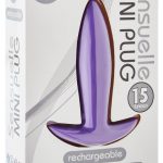 Mini Plug 15 Function Rechargeable Silicone Waterproof Purple 5 Inch