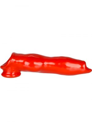 Oxballs Fido Cocksheath With Adjustable Fit Penis Sleeve Red