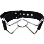 Rouge Leather Spider Gag Adjustable Black