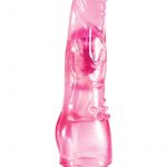 B Yours Vibe 04 Realistic Jelly Vibrator Waterproof Pink 8 Inch