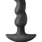 Spark Ignition Prv-02 Silicone Textured Prostate Massager Waterproof Black 5 Inch