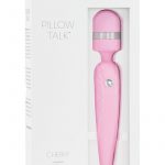 Pillow Talk Cheeky Silicone USB Rechargeable Massager Wand Swarovski Crystal Pink