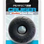 Perfect Fit Cruiser SilaSkin Cock Ring - Black