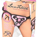 Lux Fetish Pretty In Pink Strap-On Harness Adjustable