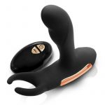 Renegade Sphinx USB Rechargeable Silicone Warming Prostate Massager With Wireless Remote Control Black